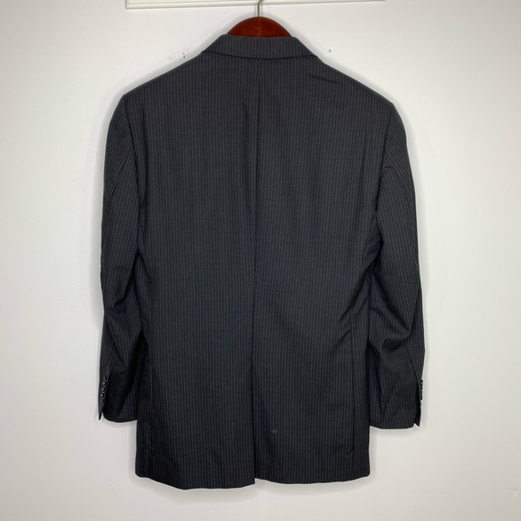 Joseph A. Bank 38R Pinstripe Blazer Suit Jacket - Picture 2 of 6